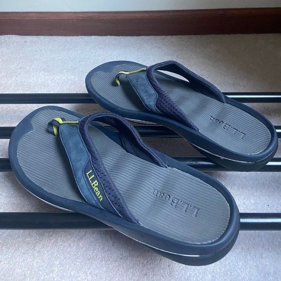 LL BEAN Men Swift River Sports Waterproof Leather Sandals - NEW NWOB main image 4